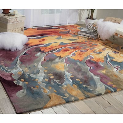 Nourison Prismatic Hand-tufted Abstract Area Rug