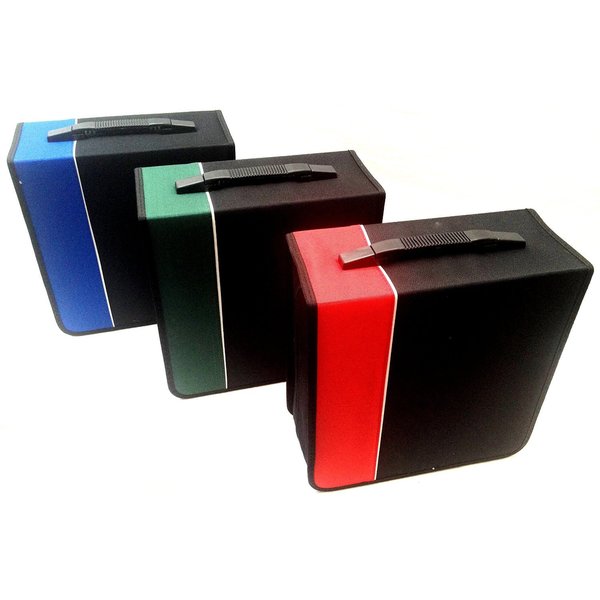 Boostwaves Premium Cloth 360 Compact Disc CD/DVD/Blu-Ray Media Wallet Folder Carrying Case (Available in Assorted Colors)
