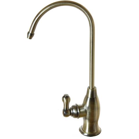 iSpring GK1-AB Antique Brass Coke-shaped High-spout Designer Drinking Water Faucet