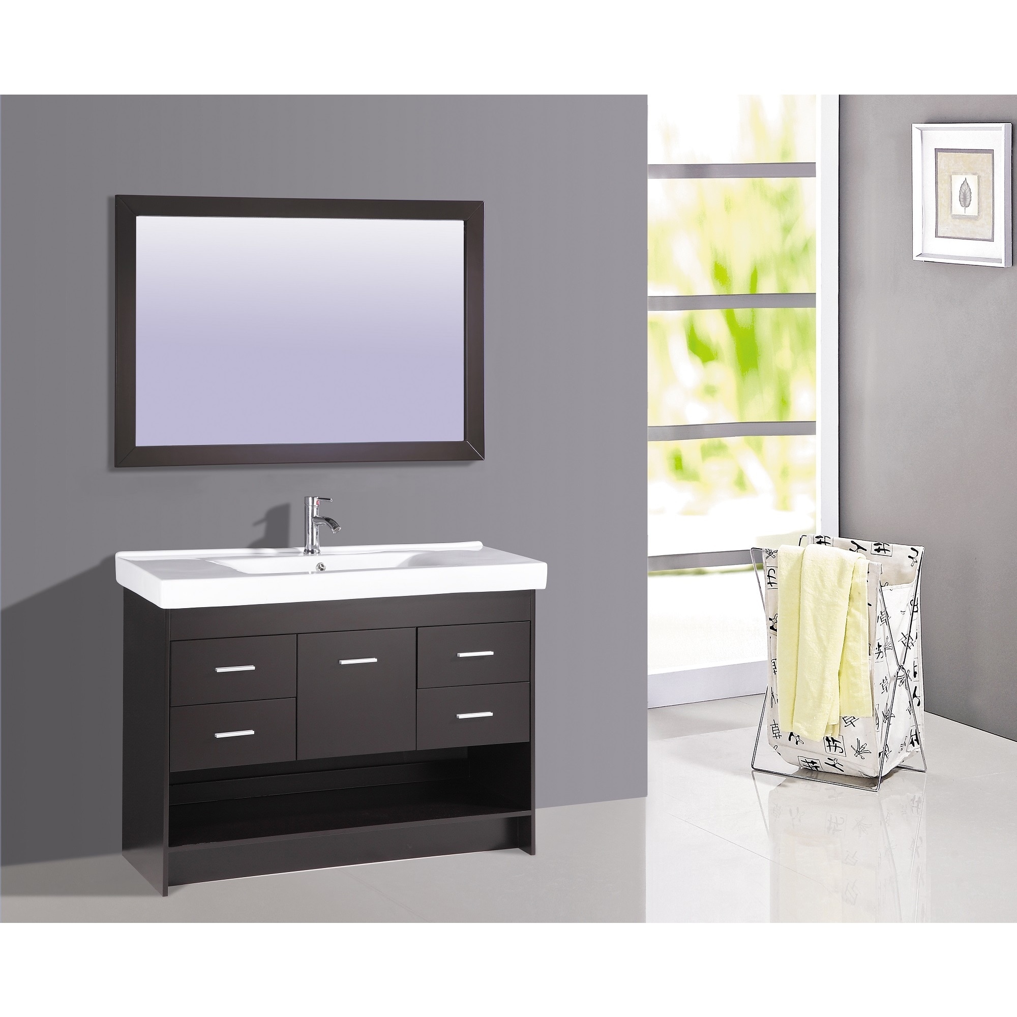 Legion Furniture 48 Inch Bathroom Sink Vanity With Matching Mirror Overstock 12353041