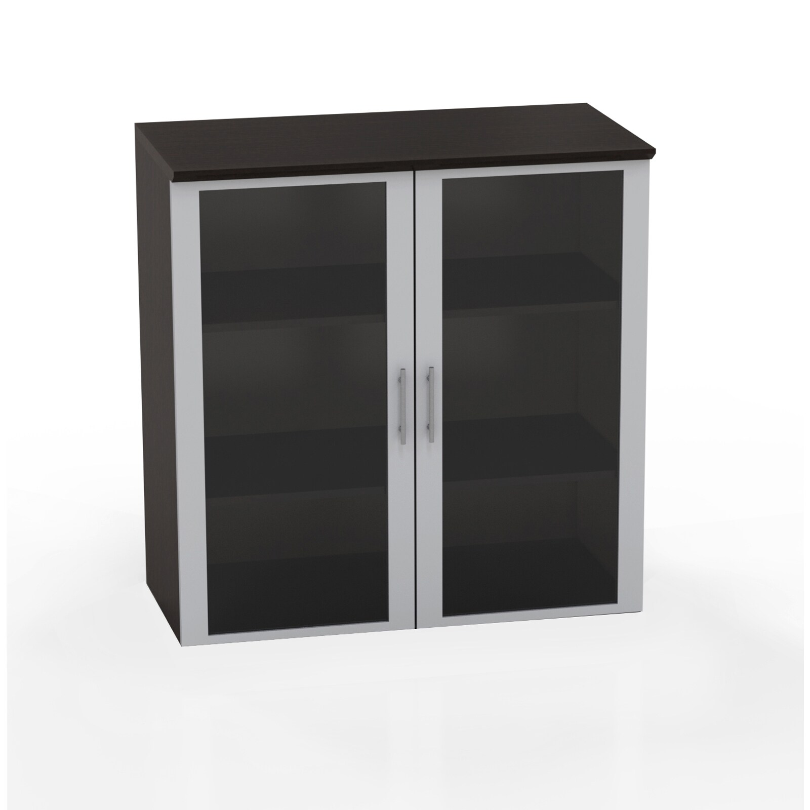 Furniture 247 Intu 4-Door 2-Drawer Display Cabinet Black 40 x 100 x 199cm Furniture 247 Intu 4-Door 2-Drawer Display Cabinet Black 40 x 100 x 199cm