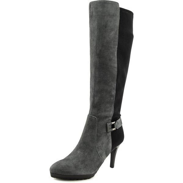 women's grey suede boots