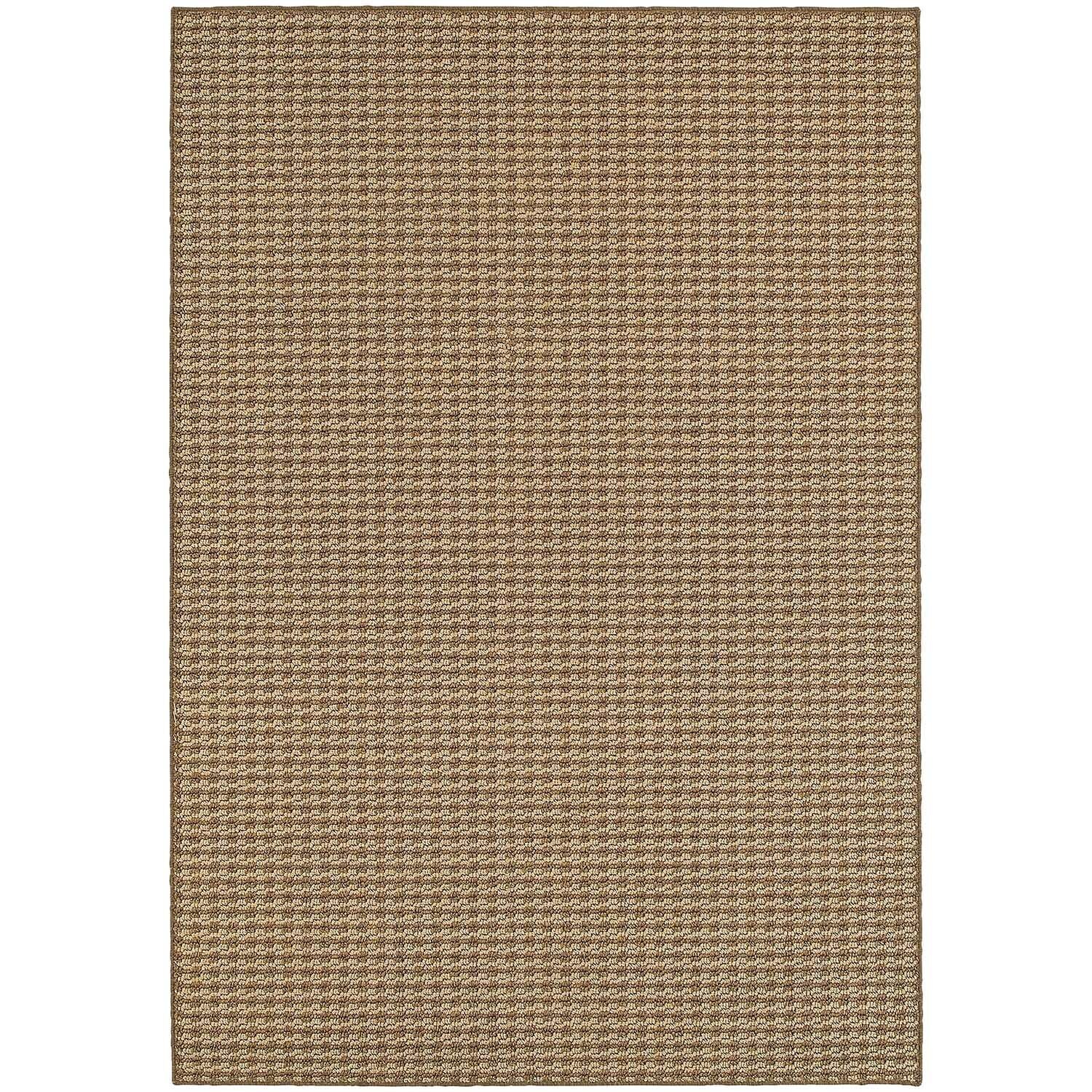 Woven Stripe Loop Pile Brown Sand Indoor Outdoor Rug 3 Woven Stripe Loop Pile Brown Sand