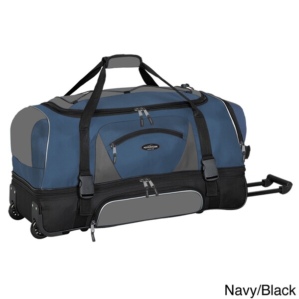 Traveler s Club Adventurer Duffel Collection 36 inch 2 section Drop Bottom Rolling Duffel As Is Item Bed Bath Beyond 12355629