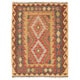 preview thumbnail 1 of 1, Handmade One-of-a-Kind Wool Mimana Kilim (Afghanistan) - 2'8 x 3'7