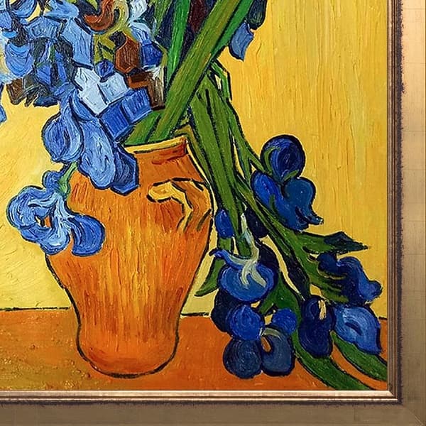 Shop Vincent Van Gogh Irises In A Vase Hand Painted Framed