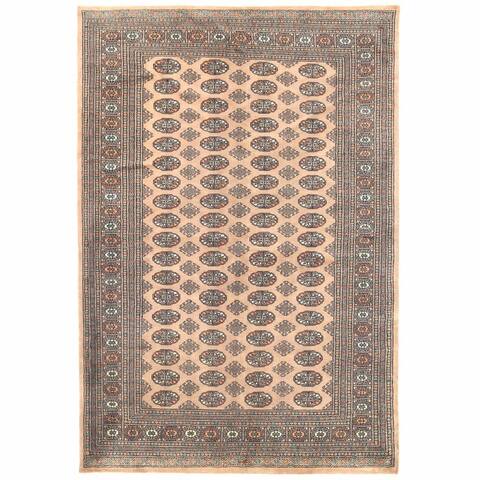 HERAT ORIENTAL Handmade One-of-a-Kind Bokhara Wool Rug - 5'11 x 8'6