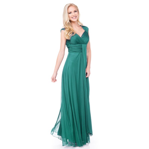 DFI Blue Polyester Bridesmaids' Dress - Free Shipping Today - Overstock ...