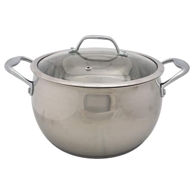 David Burke Gourmet Pro Splendor 7qt Dutch Oven With Lid Stainless Steel