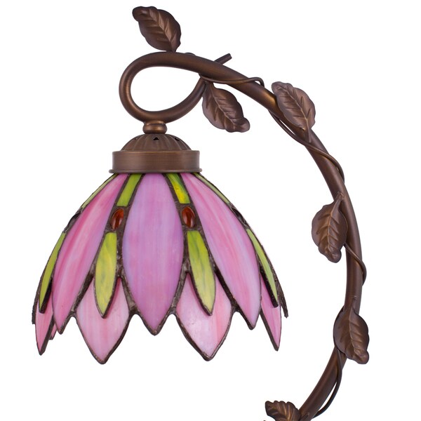 tiffany lotus flower 20.75 table lamp
