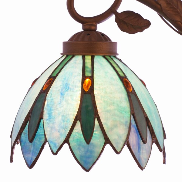 tiffany lotus flower 20.75 table lamp