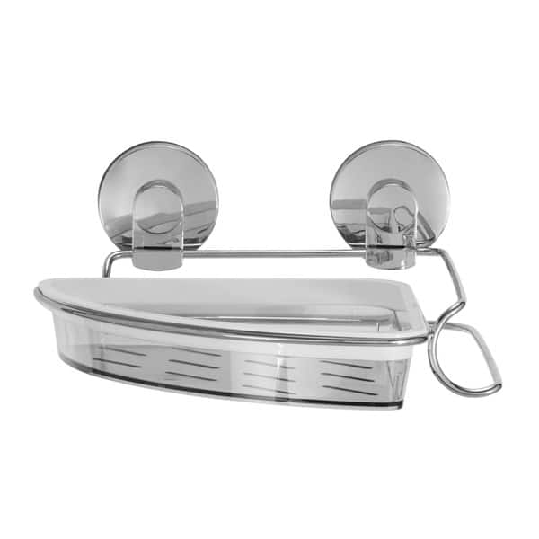 Contempo Suction Cup Corner Shower Basket SS