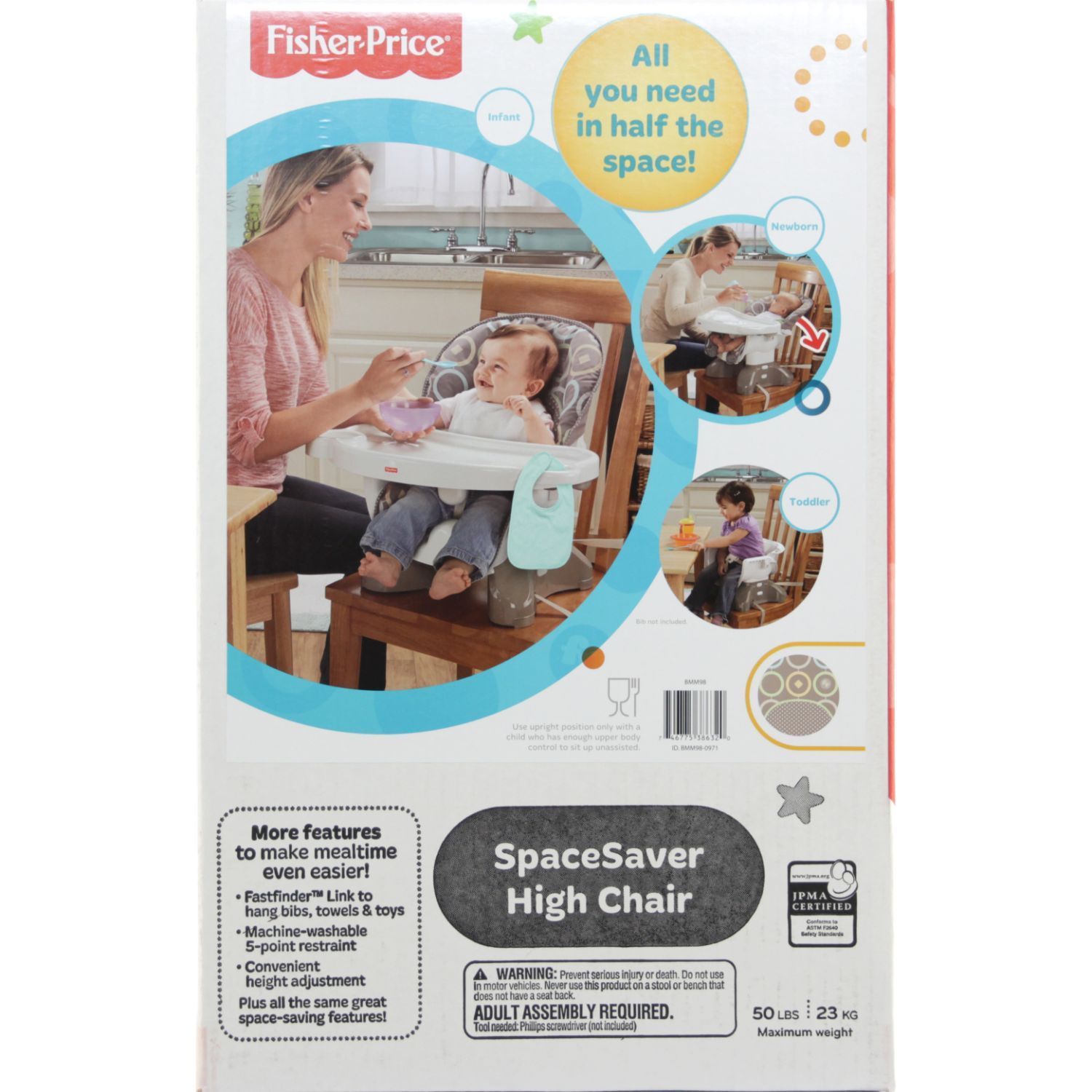 fisher price space saver high chair luminosity