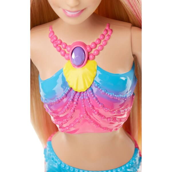 Barbie Rainbow Lights Mermaid Doll N A - light blue crop top w rainbow roblox