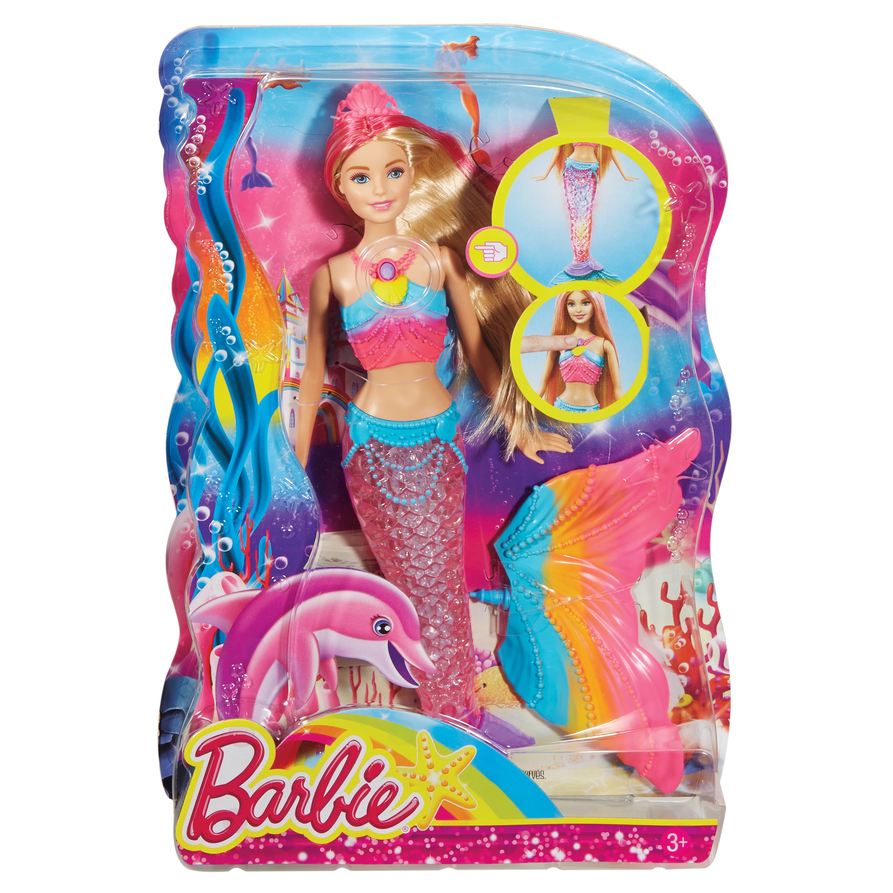 Dreamtopia Mermaid Rainbow Lights Mermaid Barbie Dreamtopia