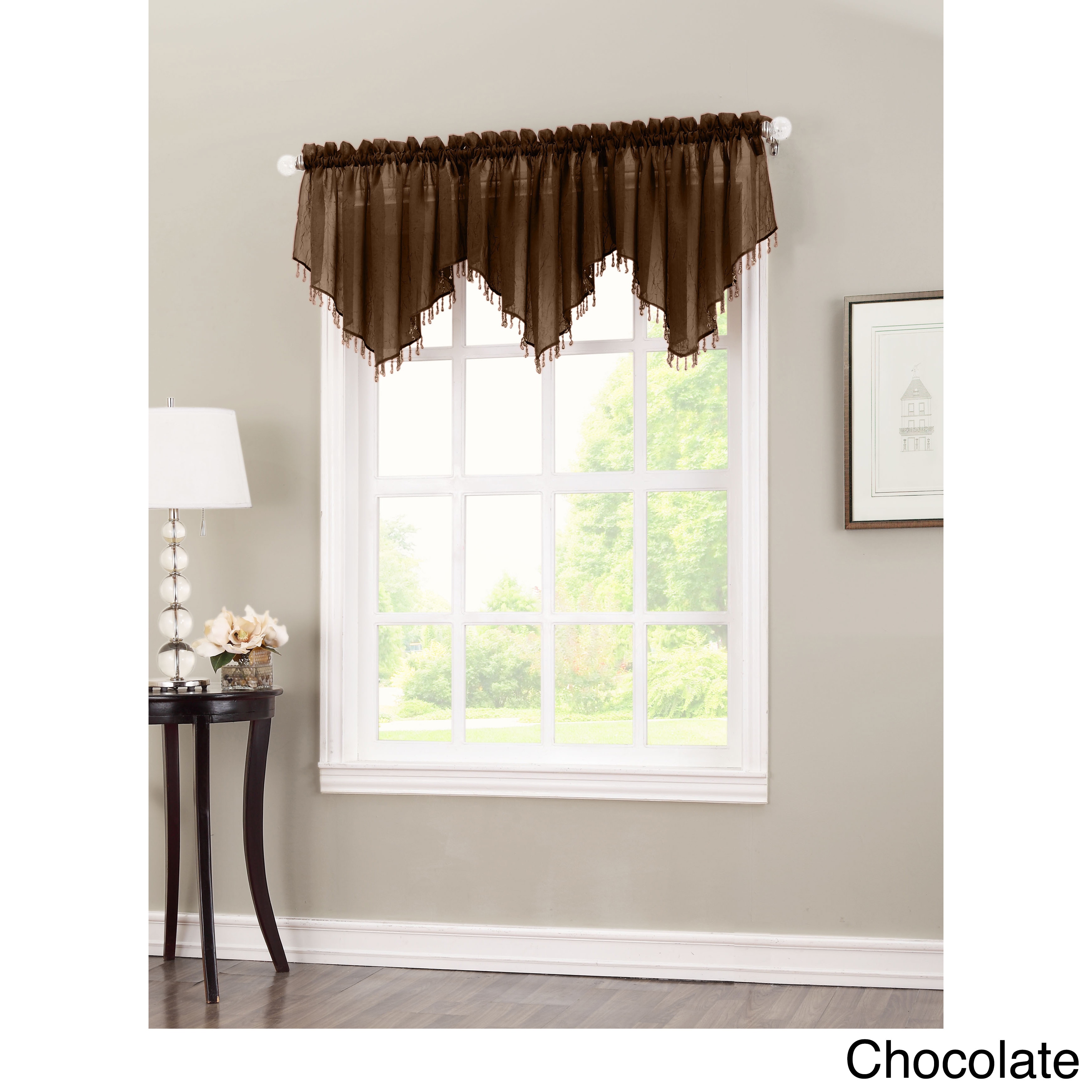 Shop No 918 Erica Sheer Crush Voile Single Ascot Curtain Valance