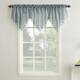 No. 918 Erica Sheer Crush Voile Single Ascot Curtain Valance - 51x24 - Charcoal