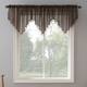 No. 918 Erica Sheer Crush Voile Single Ascot Curtain Valance - 51x24 - Sable
