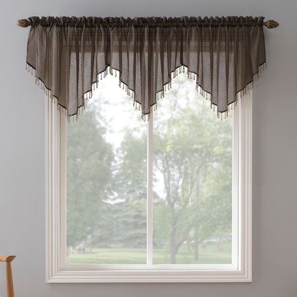 voile valance curtains