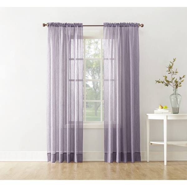 Shop No 918 Erica Sheer Crushed Voile Single Curtain Panel Free