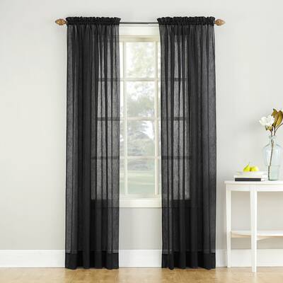 Buy Grey Rod Pocket Sheer Curtains Online At Overstock Our Best