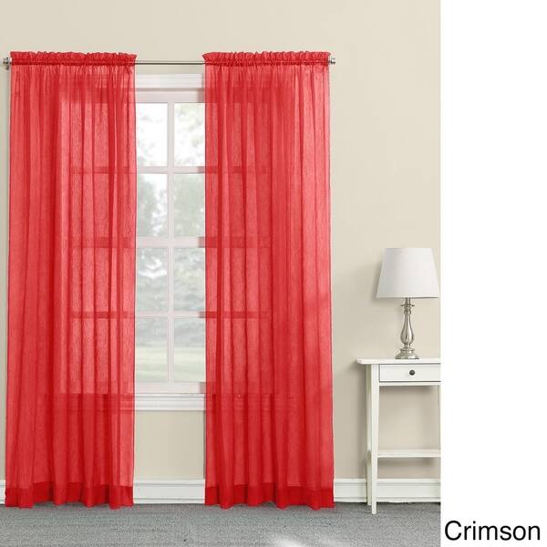 Shop No 918 Erica Sheer Crushed Voile Single Curtain Panel Free