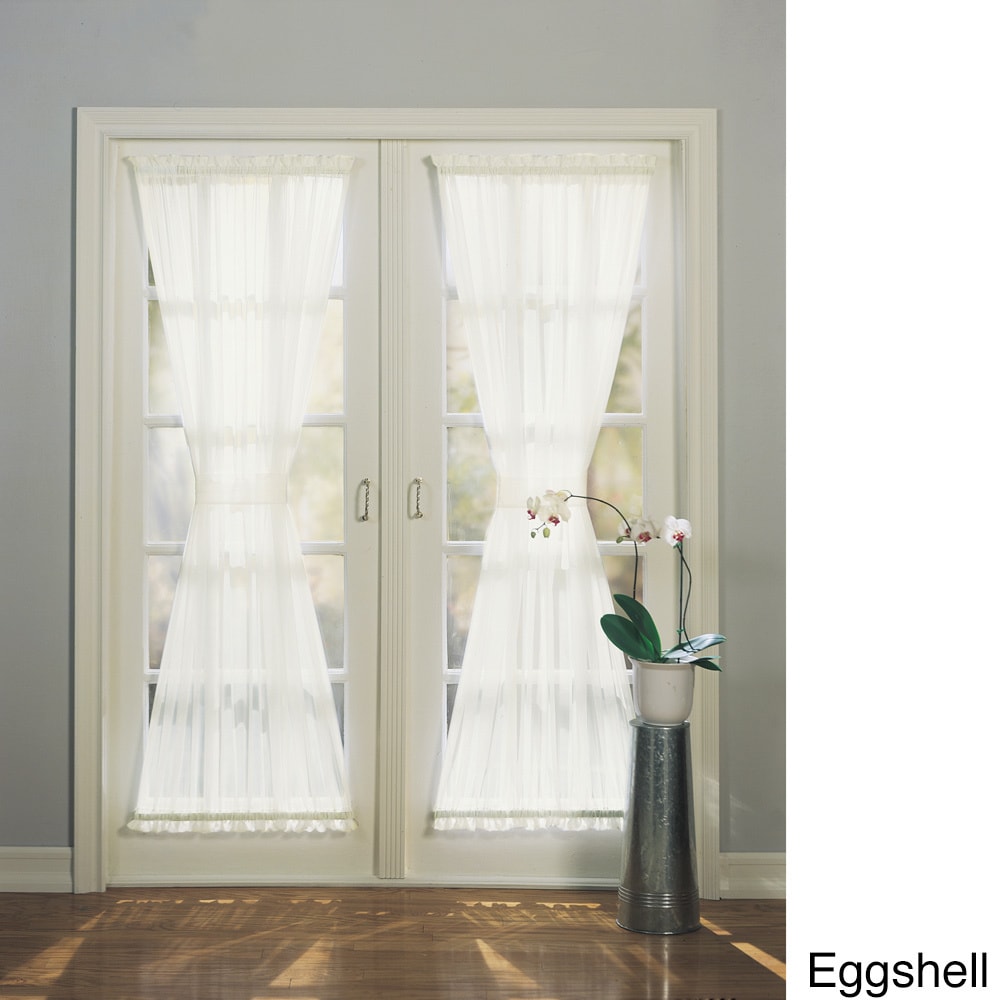 Shop No 918 Emily Sheer Voile Single Solid Colored Patio Door