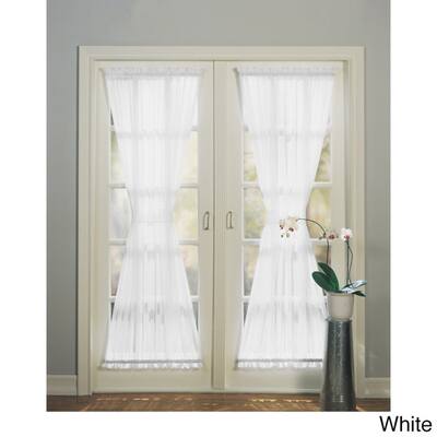Buy White Solid Door Panels Curtains Drapes Online At