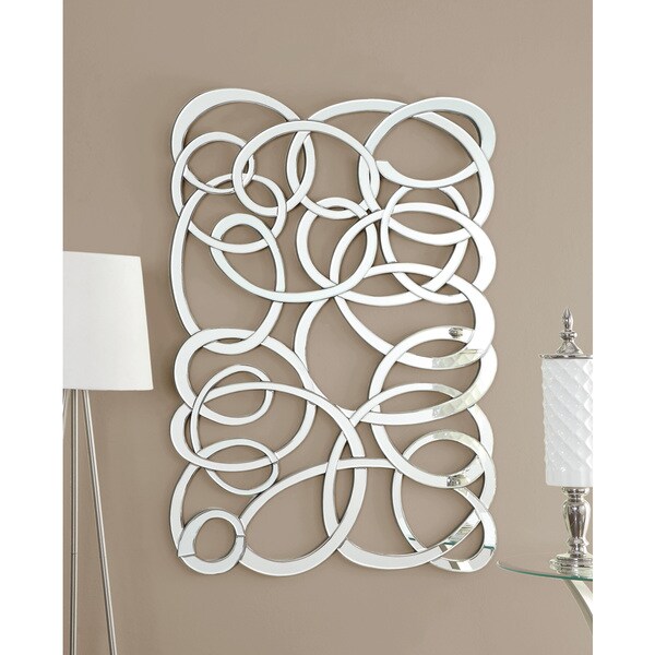 Shop Coaster Company Decorative Swirl Wall Mirror 34.50" x 1" x 47.25