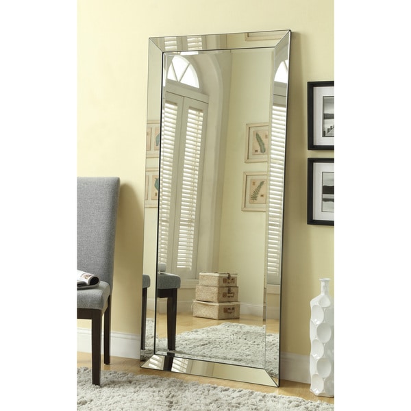 Large Standing Wall Mirror with Mirror Frame