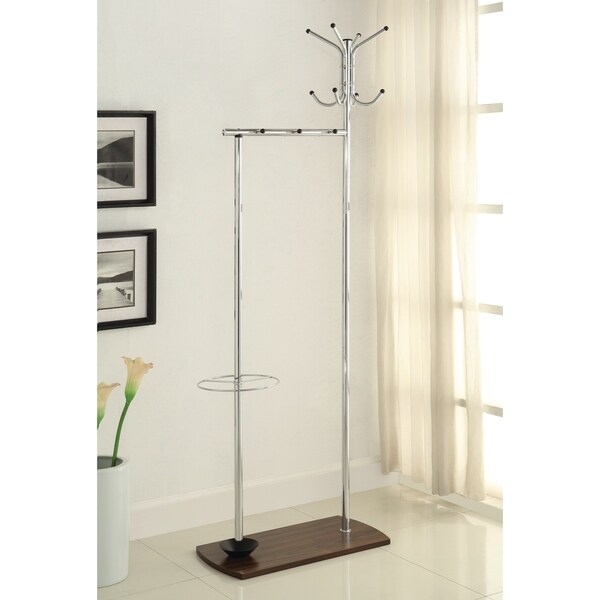 Coaster Company Home Furnishings Coat Rack, Chrome - 23.50" x 11.75" x 69.50"