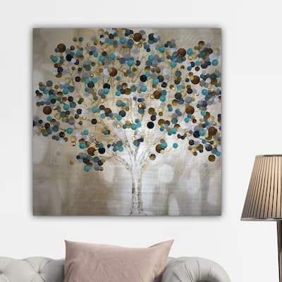 Katrina Craven 'A TEAL TREE' Gallery-wrapped Canvas Wall Art