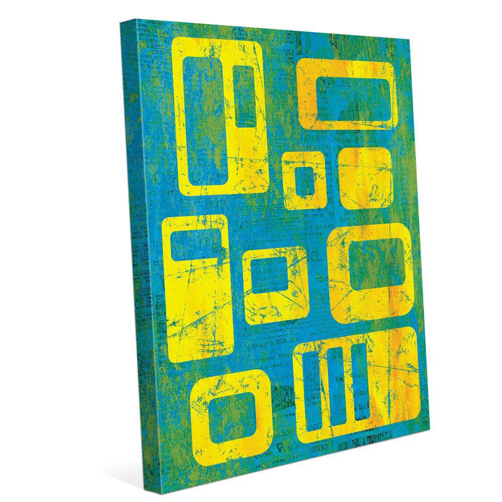 Journalistic Integrity Yellow And Blue Wall Art on Canvas