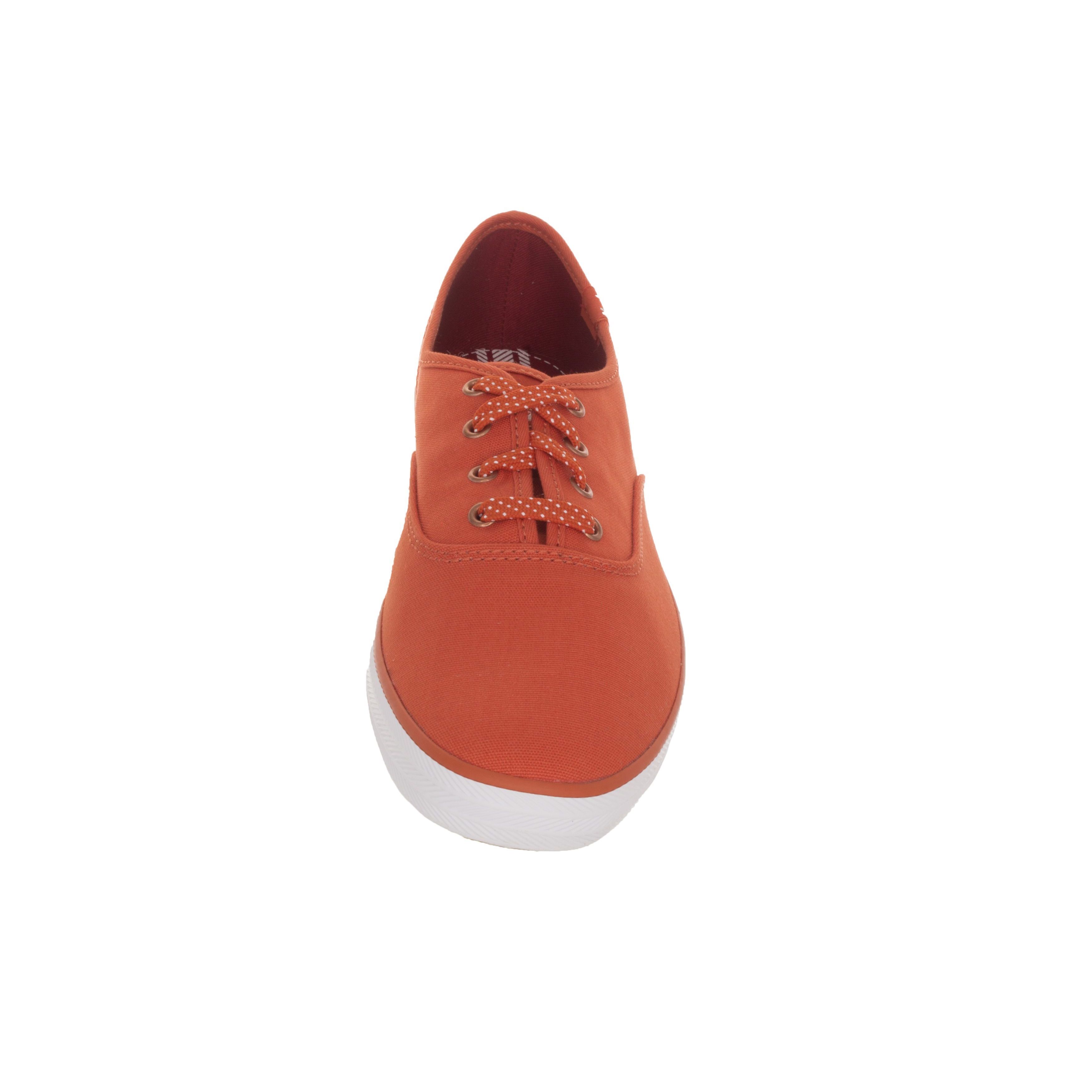keds orange canvas sneakers