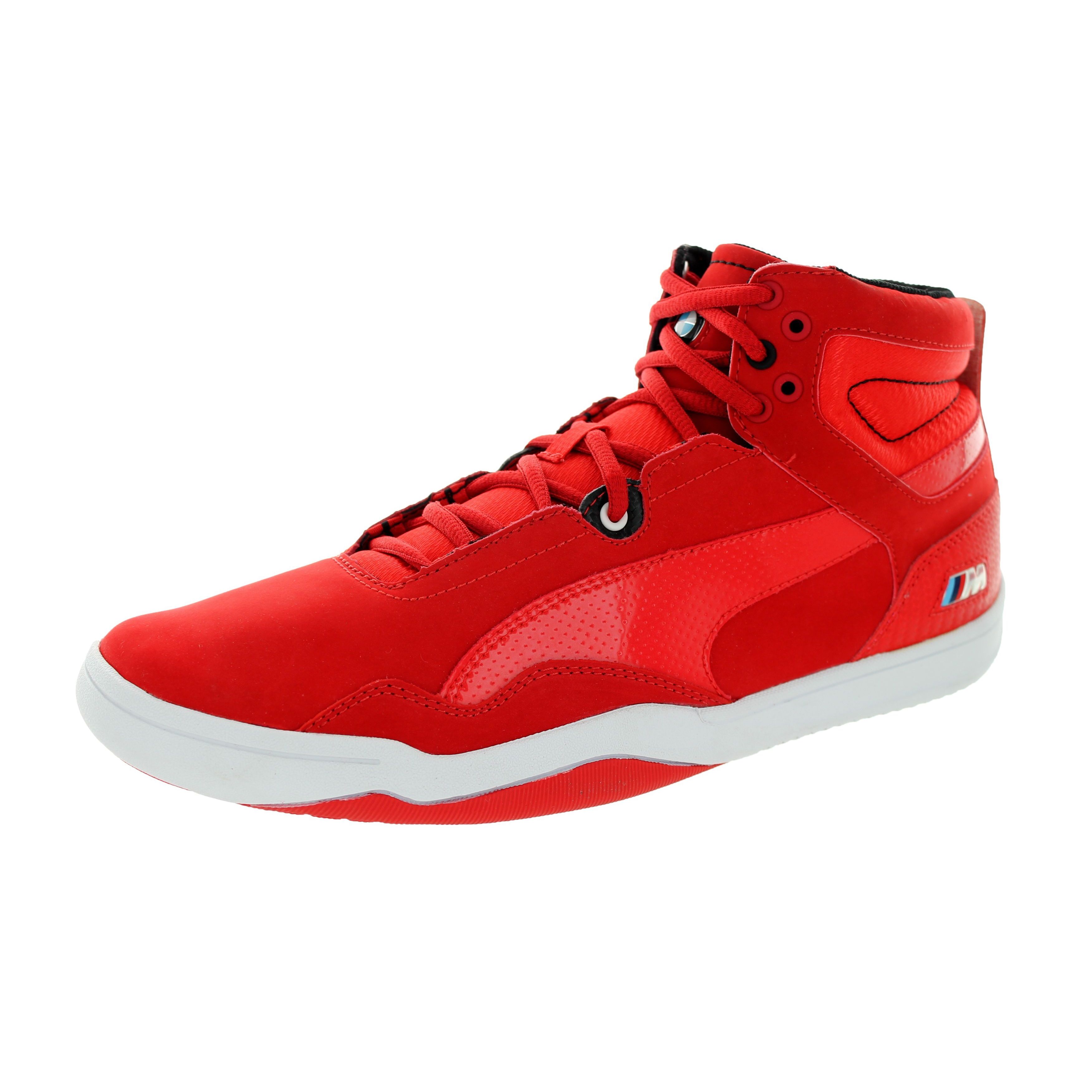 puma bmw red sneakers