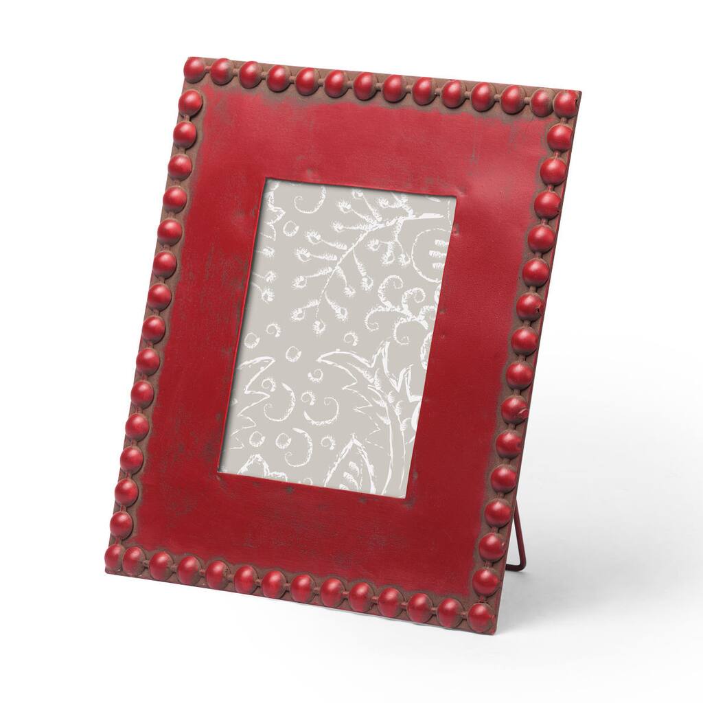 Red Beaded Frame 5x7