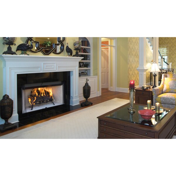 WRT2042 42inch Radiant Wood Burning Fireplace with White Stacked