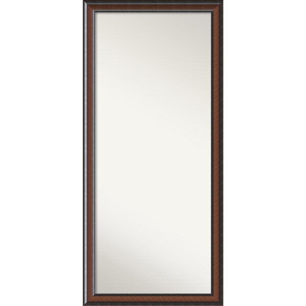 Wall Mirror Choose Your Custom Size - Oversized, Cyprus Walnut Wood