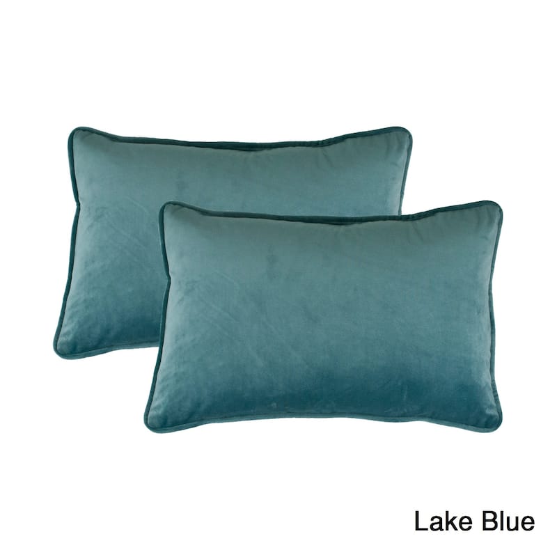 Sherry Kline Richmond Velvet Boudoir Throw Pillow (set of 2)