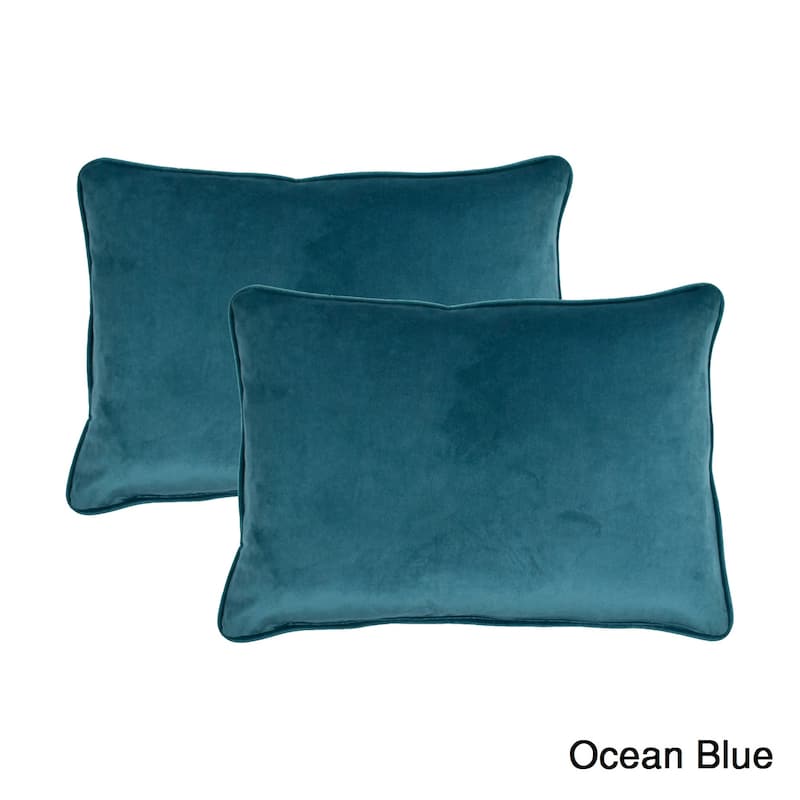 Sherry Kline Richmond Velvet Boudoir Throw Pillow (set of 2)