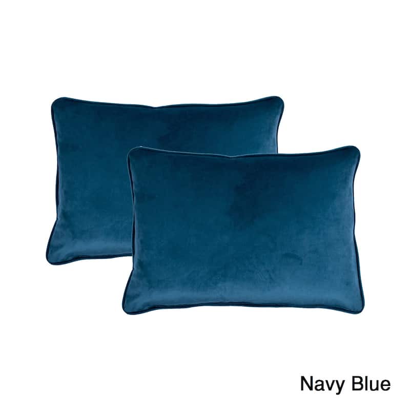 Sherry Kline Richmond Velvet Boudoir Throw Pillow (set of 2)