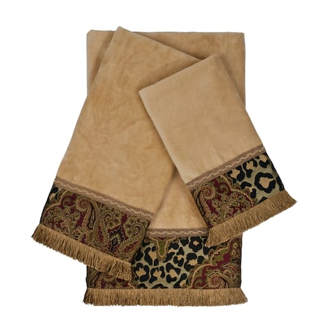 Sherry Kline Tangiers Nugget 3-piece Decorative Embellished Towel Set