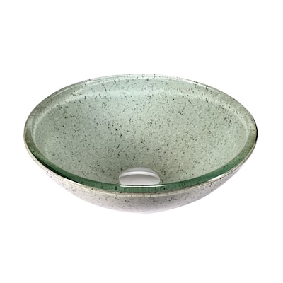 Legion Furniture Peppermint Glass Vessel Sink Bowl
