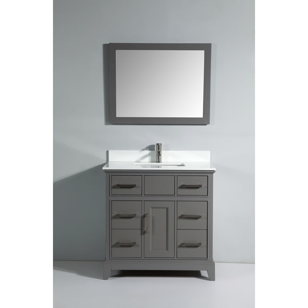 Vanity Art Phoenix Stone Top 36 Inch Single Sink Bathroom Vanity Set