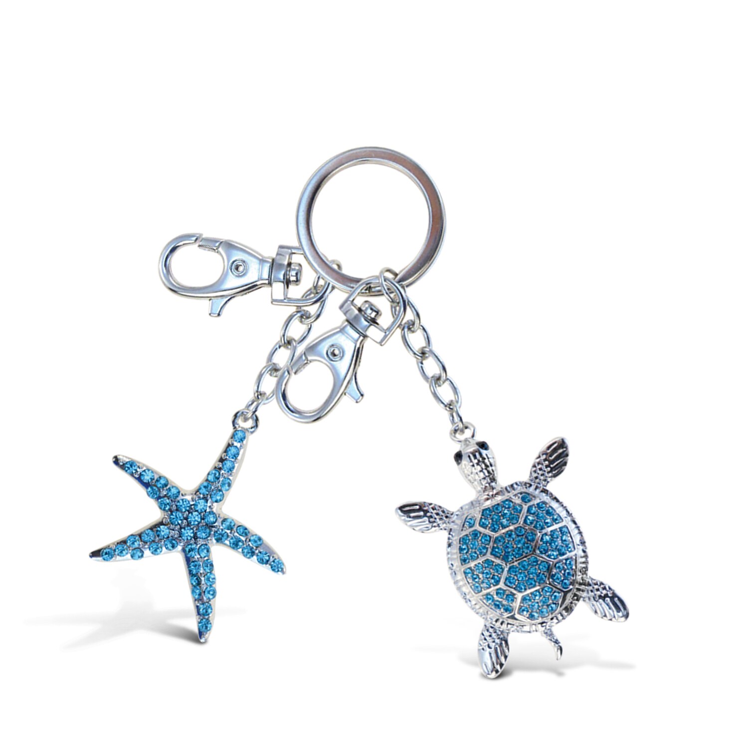 Men Ocean Sea Life Th Puzzled Green Sea Turtle And Blue Dolphin Sparkling Charms Clothing Shoes Accessories Quiebre Cl