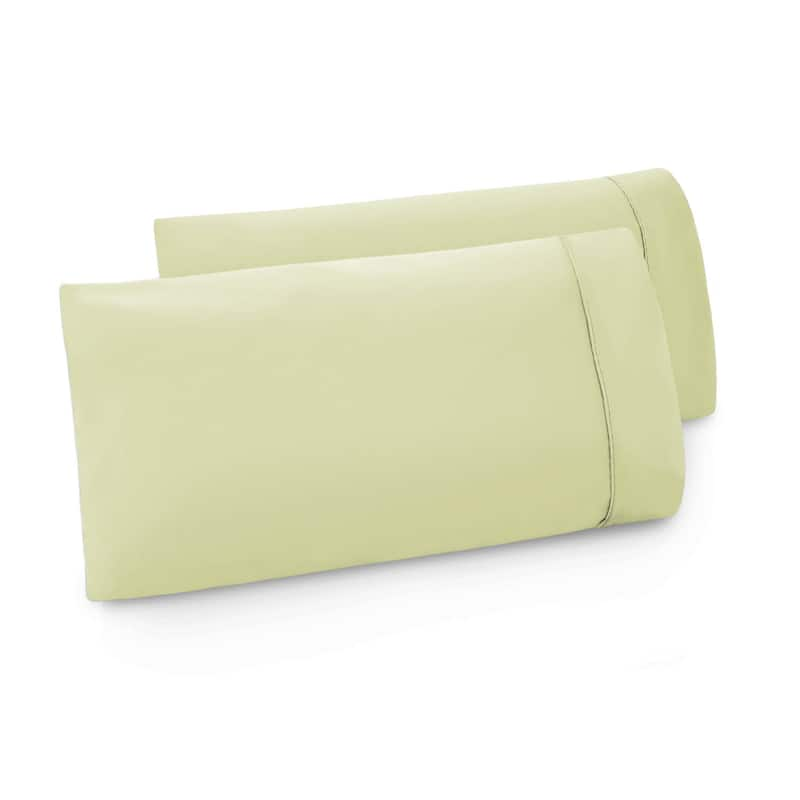 Malouf Double Brushed Microfiber Pillowcases (Set of 2) - Fern - Standard