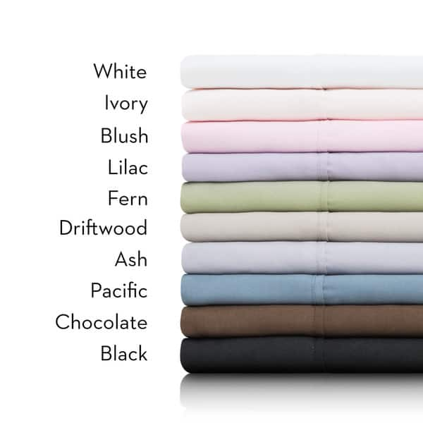 7-10 inches) Low Profile Fitted Sheet Only 650 Thread Count Solid