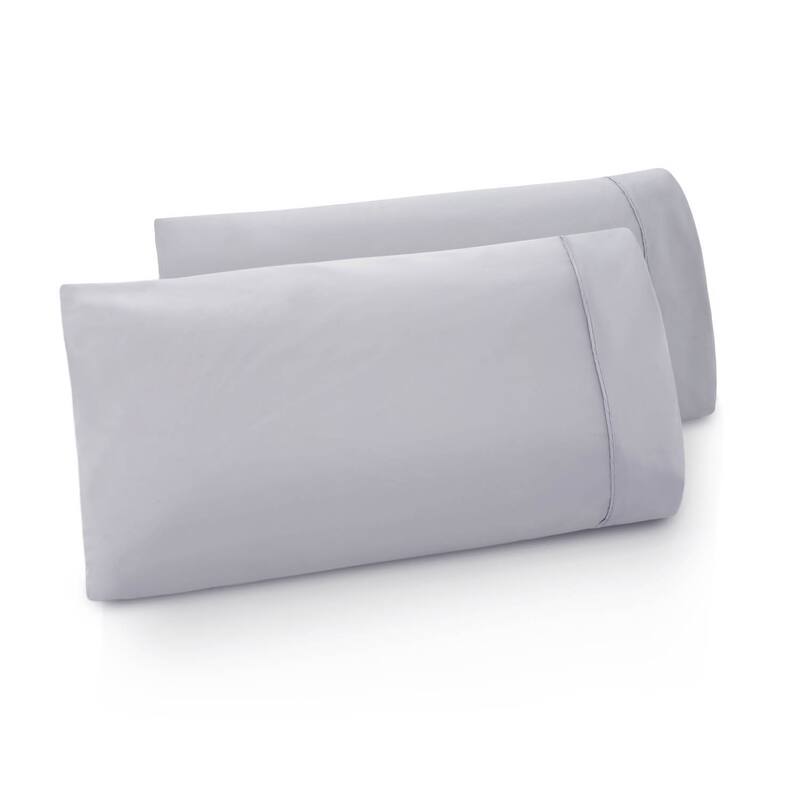 Malouf Double Brushed Microfiber Pillowcases (Set of 2) - Ash - Queen