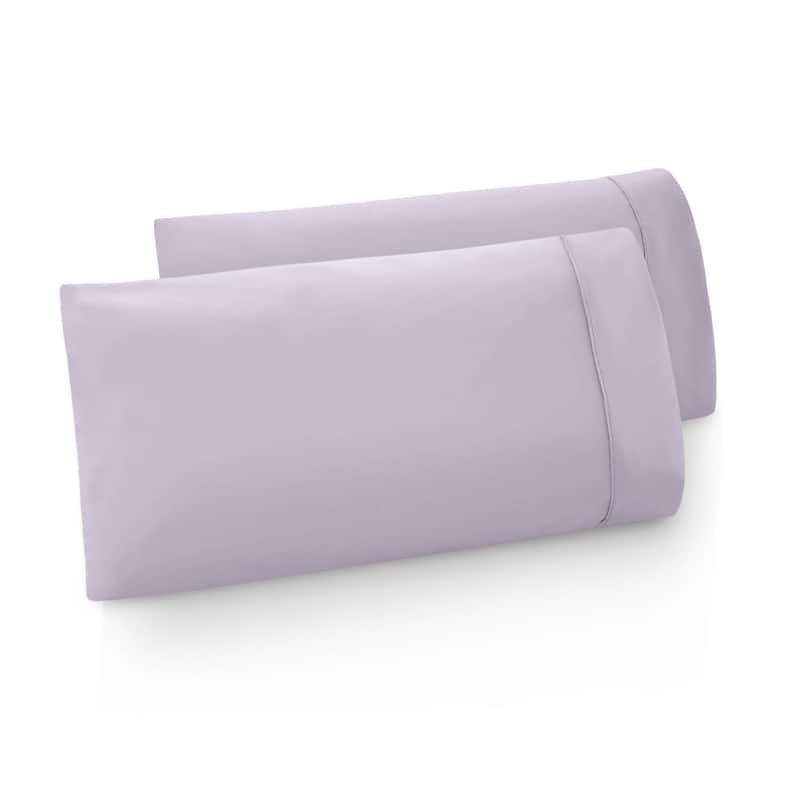 Malouf Double Brushed Microfiber Pillowcases (Set of 2) - Lilac - Standard