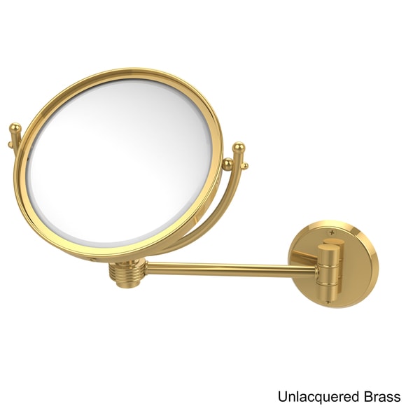 Allied Brass 8-Inch Clear Wall Mounted Makeup Mirror (3X Magnification)